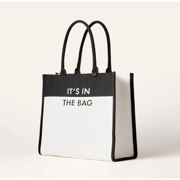 kate spade Handbags - Kate Spade New York x Target Color Block Knit Tote “Its in the Bag” Black/White